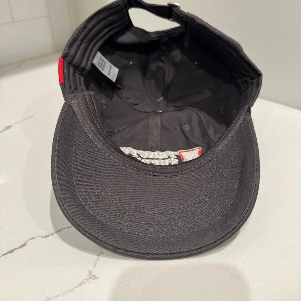 Tractor Supply Co Hat Mens Black Red Embroidered For Life Out Here Baseball Cap